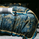 GobekUsa Blue Starry Sky Print Bedding Set: Queen King Size 1000TC Egyptian Cotton Duvet Covet, Sheets & Pillowcases