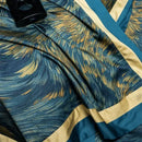 GobekUsa Blue Starry Sky Print Bedding Set: Queen King Size 1000TC Egyptian Cotton Duvet Covet, Sheets & Pillowcases