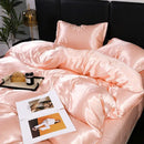 GobekUsa Ice Rayon Duvet Cover and Pillowcase Set: Smooth Comfort in Single & Double Sizes