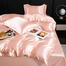 GobekUsa Ice Rayon Duvet Cover and Pillowcase Set: Smooth Comfort in Single & Double Sizes