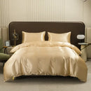 GobekUsa Ice Rayon Duvet Cover and Pillowcase Set: Smooth Comfort in Single & Double Sizes