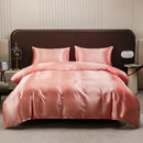 GobekUsa Ice Rayon Duvet Cover and Pillowcase Set: Smooth Comfort in Single & Double Sizes