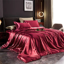 GobekUsa Luxurious Silk Bedding Set: Duvet Cover, Sheet, Pillowcases