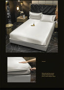 GobekUsa Luxurious Silk Bedding Set with Sheets, King/Queen Size