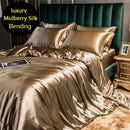 GobekUsa Luxurious Silk Bedding Set with Sheets, King/Queen Size