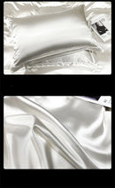 GobekUsa Luxurious Silk Bedding Set with Sheets - Queen/King Size