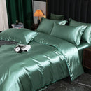 GobekUsa Luxurious Solid Color Silk Bedding Set