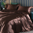 GobekUsa Luxurious Solid Color Silk Bedding Set