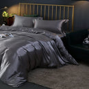 GobekUsa Luxurious Solid Color Silk Bedding Set