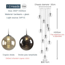 GobekUsa Luxurious Spiral LED Chandelier for Home & Hotel