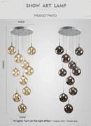 GobekUsa Luxurious Spiral LED Chandelier for Home & Hotel