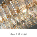 GobekUsa Gold Round/Oval Crystal Chandelier for Living & Dining Room