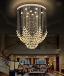 GobekUsa Diamond Crystal Chandelier LED Living Room Hotel Lighting