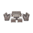 Alora Luxury 10-Piece All-Weather Outdoor Patio Furniture Set With Fire Pit Table (SAK39281)