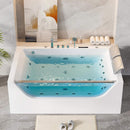 Nuvia Novara 71-Inch Luxury 2-Person Jetted Whirlpool Tub With Massage And Thermostat Control (SAK24590) by SAKSBY WHOLESALE