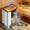 Thermora Lund Luxury 2-Person Outdoor Spruce Wood Cube Sauna Kit With 4.5KW Electric Stove (SAK74290) by SAKSBY WHOLESALE