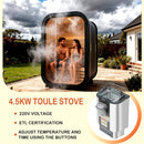 Thermora Lund Luxury 2-Person Outdoor Spruce Wood Cube Sauna Kit With 4.5KW Electric Stove (SAK74290) by SAKSBY WHOLESALE
