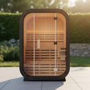 Thermora Lund Luxury 2-Person Outdoor Spruce Wood Cube Sauna Kit With 4.5KW Electric Stove (SAK74290) by SAKSBY WHOLESALE