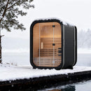 Thermora Lund Luxury 2-Person Outdoor Spruce Wood Cube Sauna Kit With 4.5KW Electric Stove (SAK74290) by SAKSBY WHOLESALE