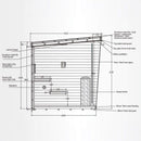 Thermora Noir Luxury 6-Person Outdoor Traditional Steam Sauna With 6KW 220V Sauna Heater And Stones (SAK39275) by SAKSBY WHOLESALE