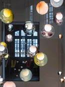 GobekUsa Clear Glass Pendant Light Dimmable LED Luxury Hanging Lamp