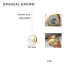 GobekUsa Clear Glass Pendant Light Dimmable LED Luxury Hanging Lamp