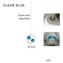 GobekUsa Clear Glass Pendant Light Dimmable LED Luxury Hanging Lamp