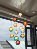 GobekUsa Clear Glass Pendant Light Dimmable LED Luxury Hanging Lamp