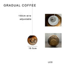 GobekUsa Clear Glass Pendant Light Dimmable LED Luxury Hanging Lamp