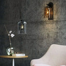 GobekUsa Double Glass Wall Art Light - Luxury Nordic Style for Bedroom and Aisle Decor