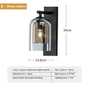 GobekUsa Double Glass Wall Art Light - Luxury Nordic Style for Bedroom and Aisle Decor
