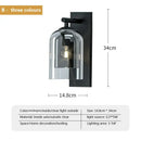 GobekUsa Double Glass Wall Art Light - Luxury Nordic Style for Bedroom and Aisle Decor