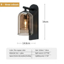 GobekUsa Double Glass Wall Art Light - Luxury Nordic Style for Bedroom and Aisle Decor
