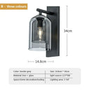 GobekUsa Double Glass Wall Art Light - Luxury Nordic Style for Bedroom and Aisle Decor