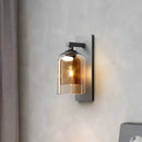 GobekUsa Double Glass Wall Art Light - Luxury Nordic Style for Bedroom and Aisle Decor