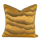 GobekUsa Gold Quatrefoil Geometric Jacquard Pillow Cover - Luxury Home Decor
