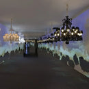 GobekUsa Black Crystal Chandelier: Luxury Lighting for Villa Hotel, Living Room, Dining Room