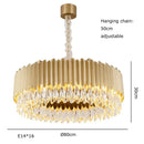 GobekUsa Black Crystal Ceiling Pendant Lights for Dining Table - Nordic Luxury Design