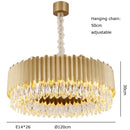 GobekUsa Black Crystal Ceiling Pendant Lights for Dining Table - Nordic Luxury Design