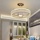 GobekUsa Black Gold LED Ceiling Fan Chandelier: Luxury Nordic Modern Design