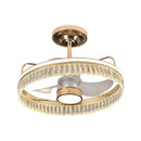 GobekUsa Black Gold LED Ceiling Fan Chandelier: Luxury Nordic Modern Design