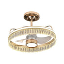 GobekUsa Black Gold LED Ceiling Fan Chandelier: Luxury Nordic Modern Design