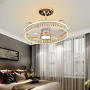 GobekUsa Black Gold LED Ceiling Fan Chandelier: Luxury Nordic Modern Design