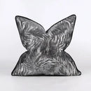 Luxury black & gold geometric jacquard cushion cover living room decor by Decorbites