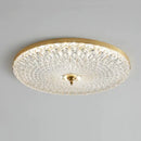GobekUsa Glass Round Ceiling Lamp: Simple Luxury for Bedrooms