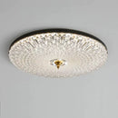 GobekUsa Glass Round Ceiling Lamp: Simple Luxury for Bedrooms