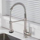 GobekUsa Black & Gold Kitchen Faucet: Luxury Brass Pull Out Sink Mixer