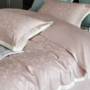 GobekUsa 1000TC Egyptian Cotton Jacquard Duvet Cover Set: Luxury Satin Silky Bedding Collection