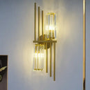 GobekUsa Crystal Wall Lamp: Luxury LED Indoor Lighting for Bedroom & Living Room
