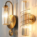 GobekUsa Crystal Wall Lamp: Luxury LED Indoor Lighting for Bedroom & Living Room